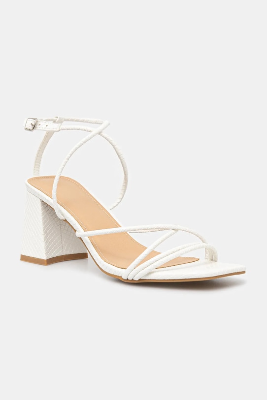 Sandály Answear.LAB imitace kůže bílá DANDELION2