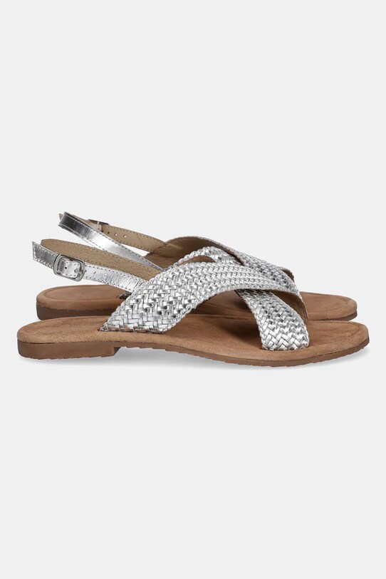 Answear Lab sandale de piele DE6243 argintiu WS25