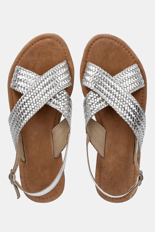 Шкіряні сандалі Answear.LAB срібний DE6243