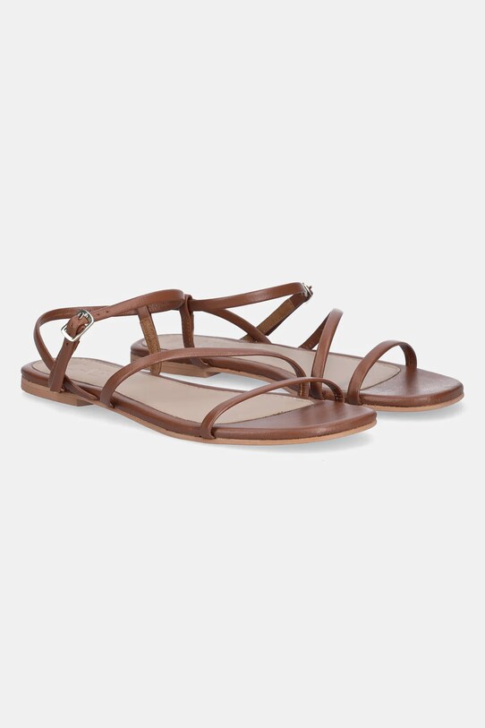 Answear Lab sandale de piele piele maro DE6263