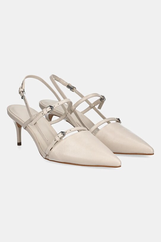 Answear Lab stilettos de piele 439033CAB01 bej WS25