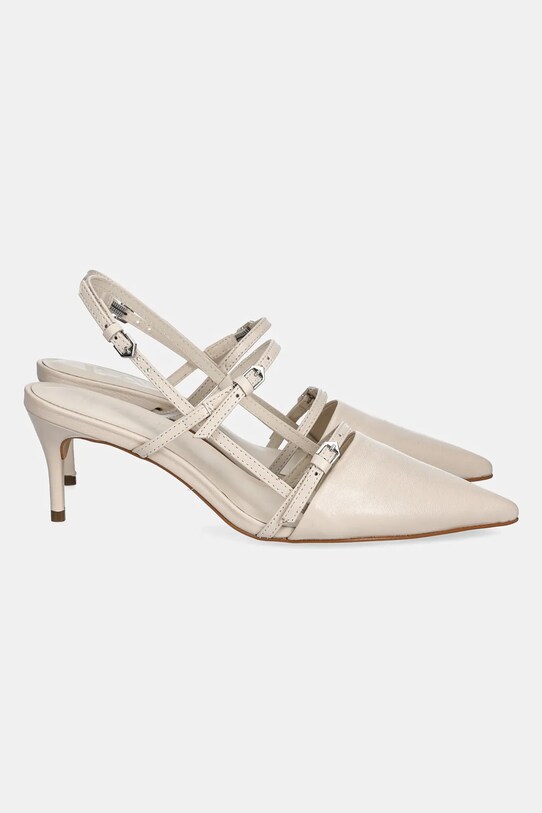 Încălțăminte Answear Lab stilettos de piele 439033CAB01 bej
