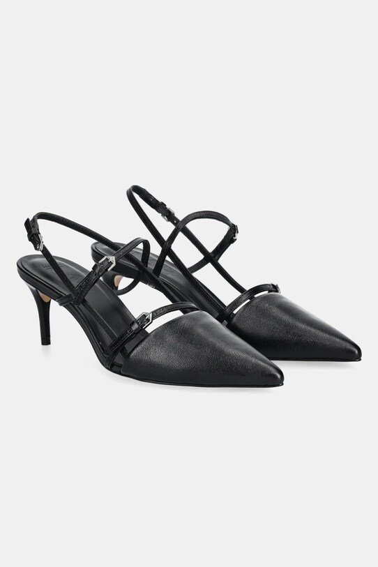 Answear Lab stilettos de piele calcai expus negru 439033CAB01