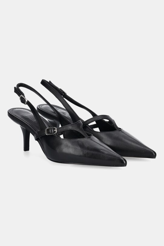 Answear Lab stilettos de piele calcai expus negru LT793.93.2