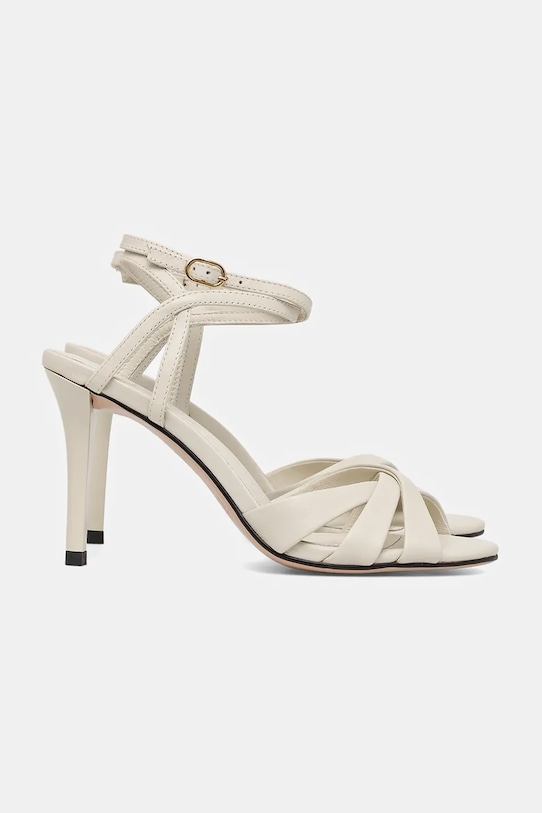 Answear Lab sandale de piele LT934.36.3 bej WA25