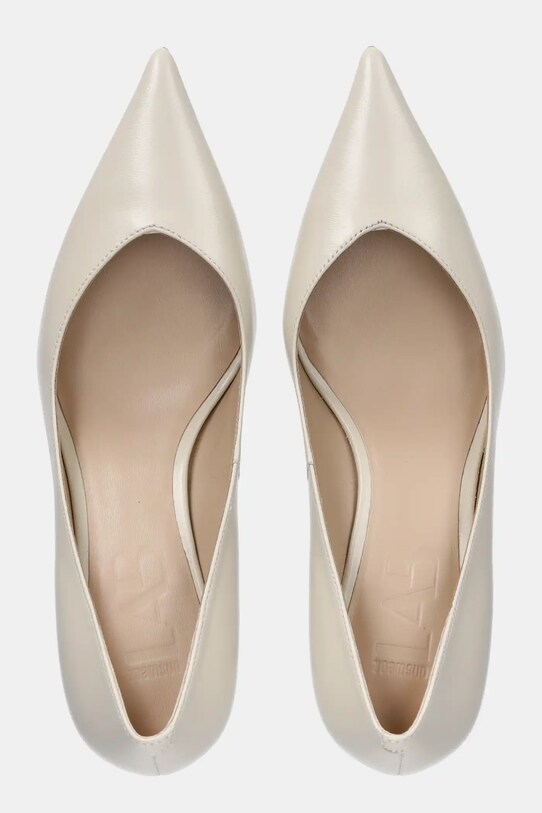 Answear.LAB szpilki skórzane V1960.11.4 beżowy