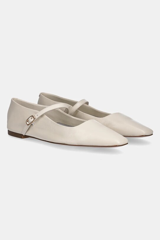 Answear Lab balerini de piele V1936.15.2 bej WS25