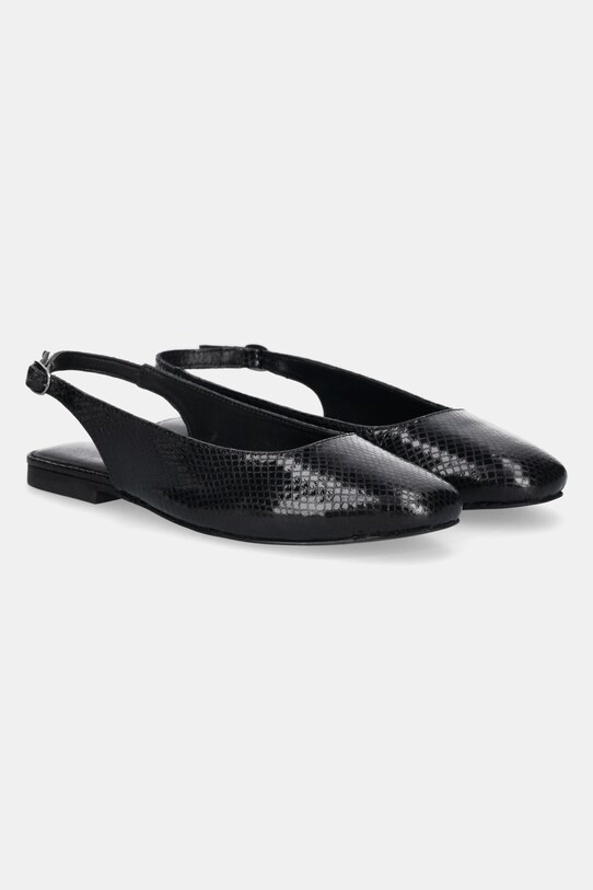Answear Lab balerini de piele piele negru 41919