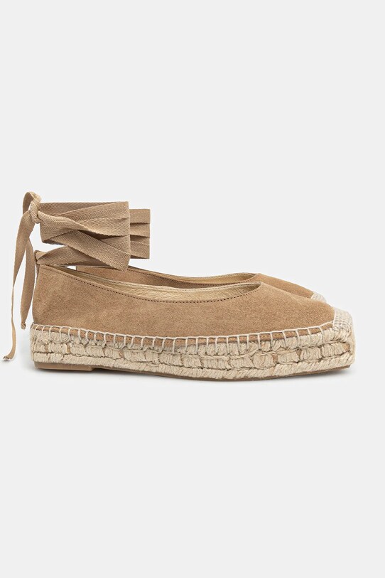 Espadrile od brušene kože Answear Lab 792 bež WS25