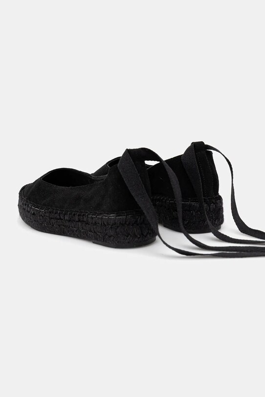 Obuwie Answear Lab espadryle zamszowe 792 czarny