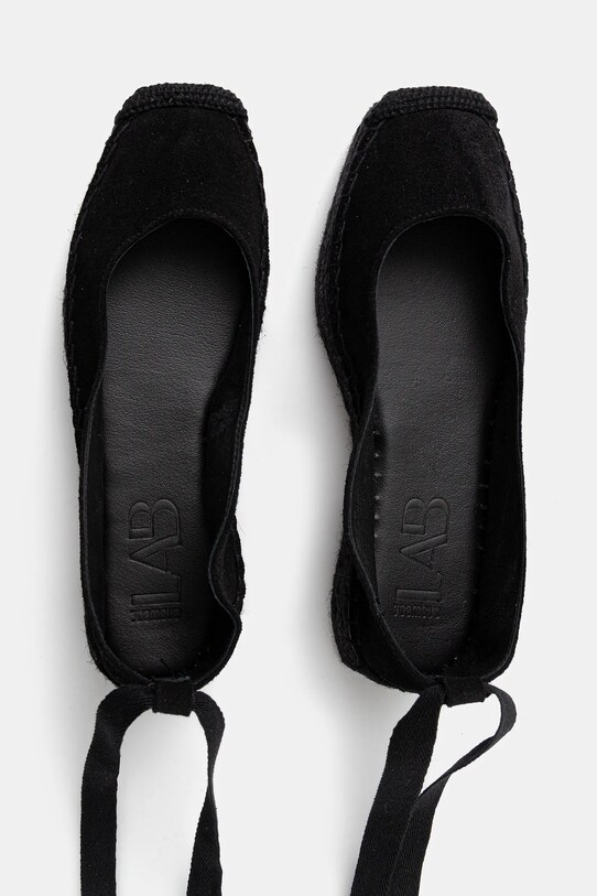 Answear Lab espadryle zamszowe czarny 792