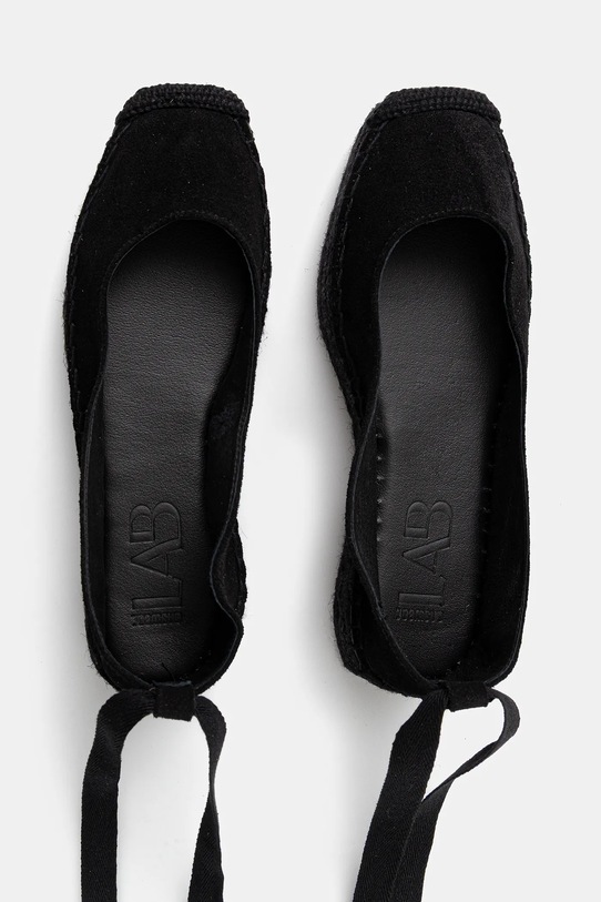 Answear.LAB espadryle zamszowe czarny 792