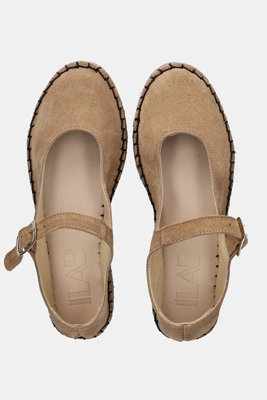 Answear Lab espadrillas in pelle scamosciata beige 907