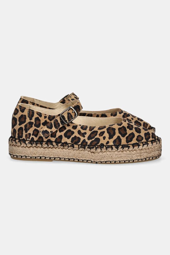 Answear Lab espadrile din piele intoarsa 907 maro WS25