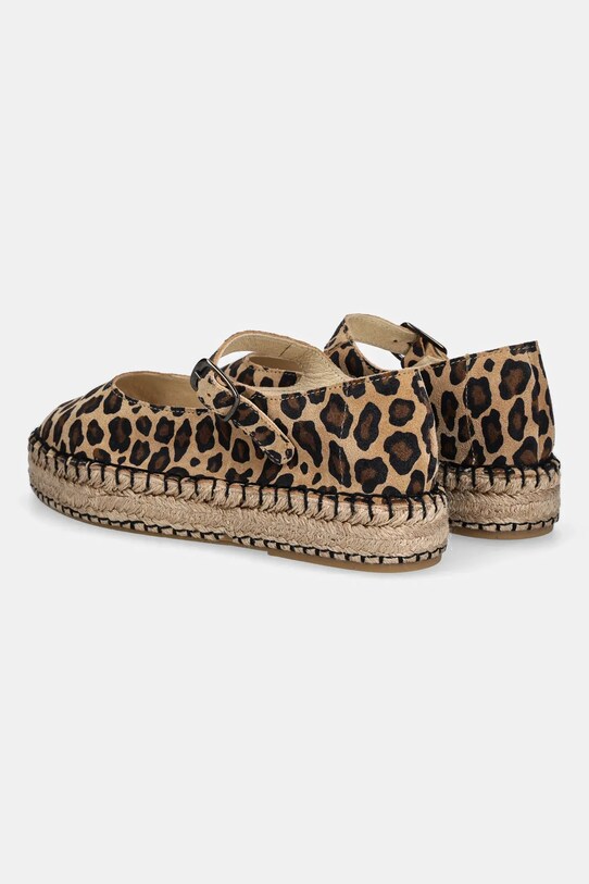 Încălțăminte Answear Lab espadrile din piele intoarsa 907 maro