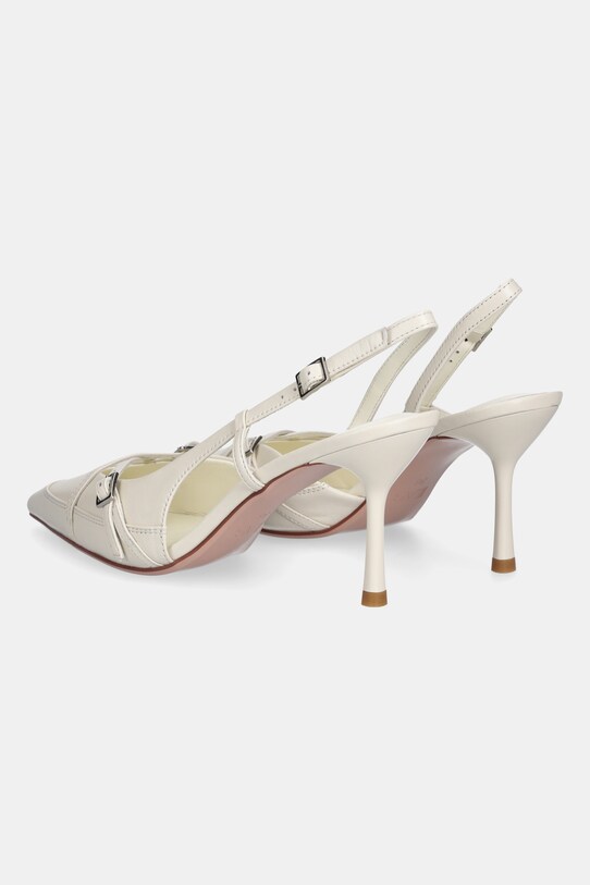 Încălțăminte Answear Lab stilettos de piele LT24070P.1 alb