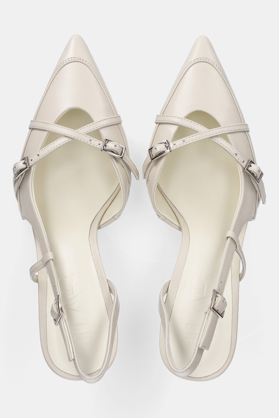 Answear Lab stilettos de piele alb LT24070P.1