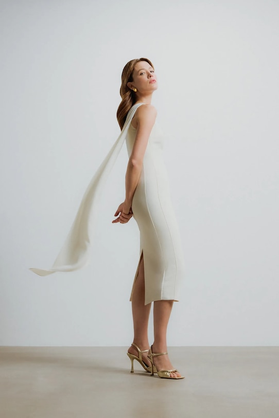 Usnjeni sandali Answear.LAB Zrnato usnje zlata 97602