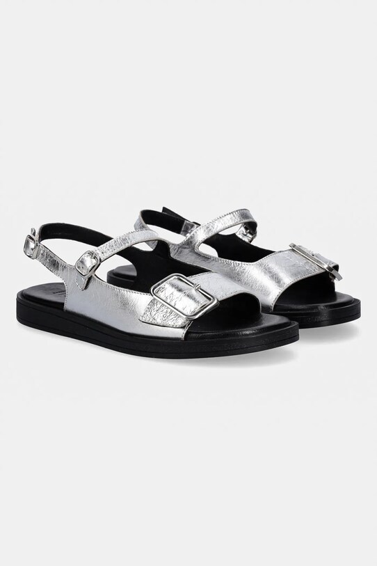 Answear Lab sandale de piele 20000 argintiu WS25