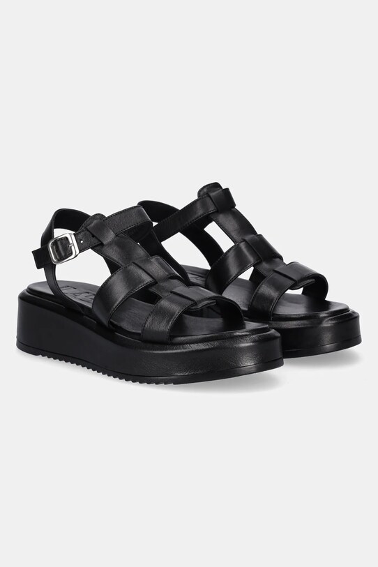 Answear Lab sandale de piele 20006 negru WS25