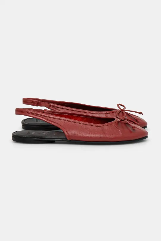 Answear Lab ballerine in pelle 19118 rosso WS25