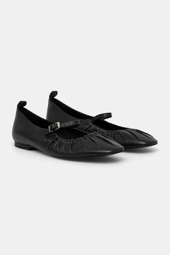 Answear Lab balerini de piele negru 19179