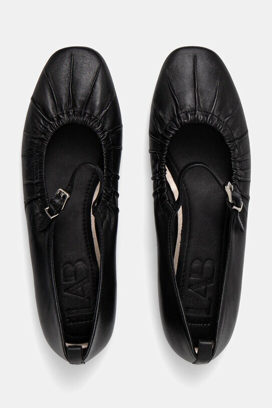 Answear Lab balerini de piele negru 19179