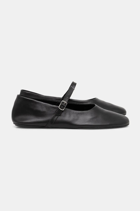 Încălțăminte Answear Lab balerini de piele 3503.01 negru