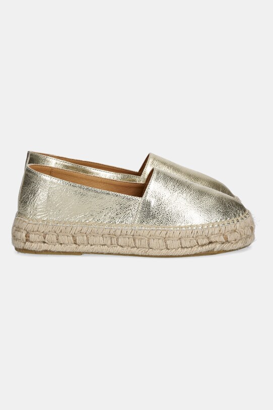 Kožené espadrilky Answear Lab 25YU107.1 zlatá WS25