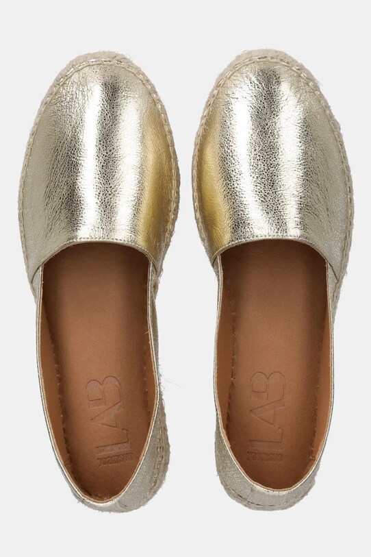 Kožené espadrilky Answear Lab zlatá 25YU107.1