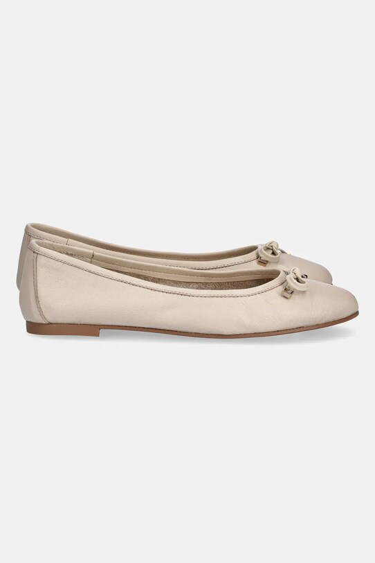Answear Lab bőr balerina cipő 21655.OS bézs WS25