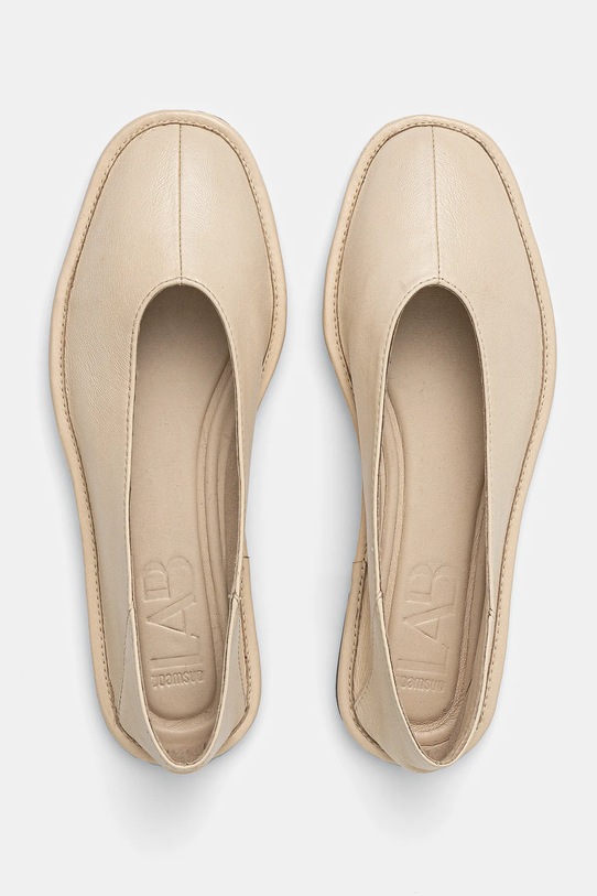Answear Lab balerini de piele bej WS25.OBD03I