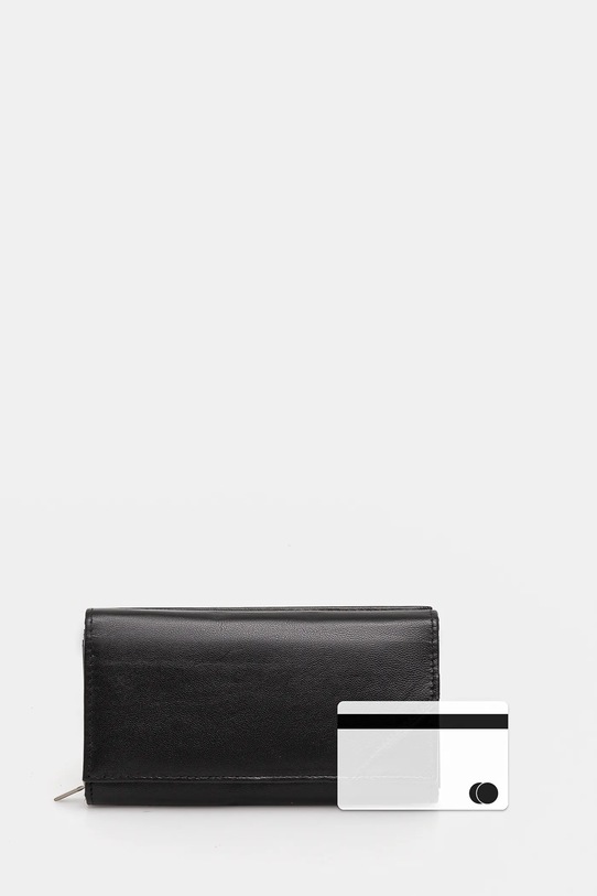 Answear portofel de piele RD.24.GCL.NL.8460BL negru