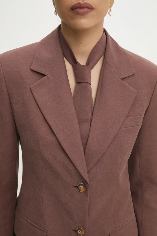 Answear.LAB krawat tkanina brązowy WS25.SAD002