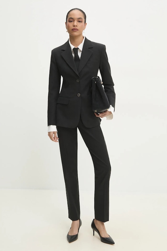 Answear.LAB krawat WS25.SAD002 czarny WS25