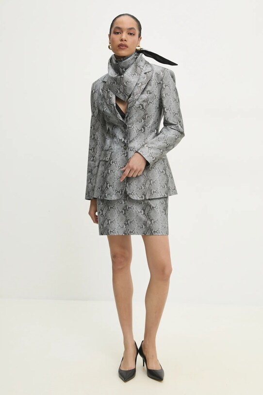 Answear Lab gonna in pelle WS25.SDD001 grigio WS25