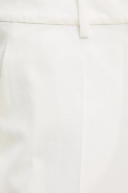Answear Lab pantaloni de costum drepți alb WS25.SPD003