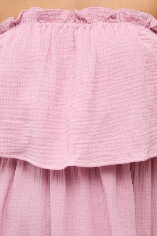 Хлопковое платье Answear.LAB 8870.p.flk розовый