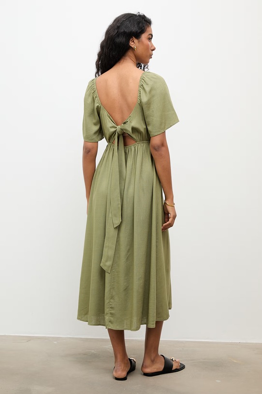 Îmbrăcăminte Answear Lab rochie din in 8868.k.flk verde