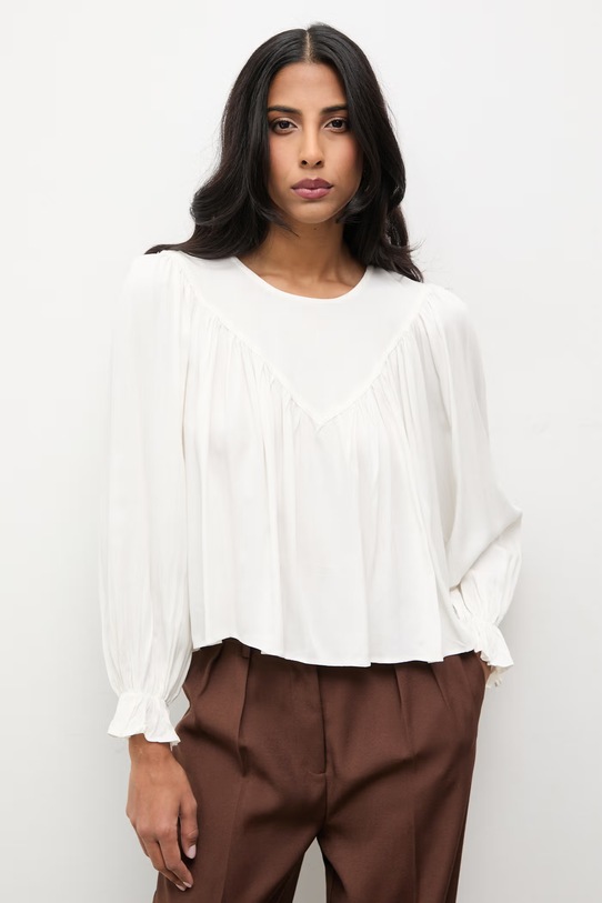 Answear.LAB bluza fixat alb FT933.hak