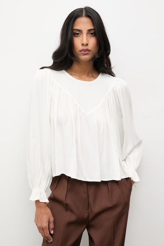 Answear.LAB bluza fixat alb FT933.hak