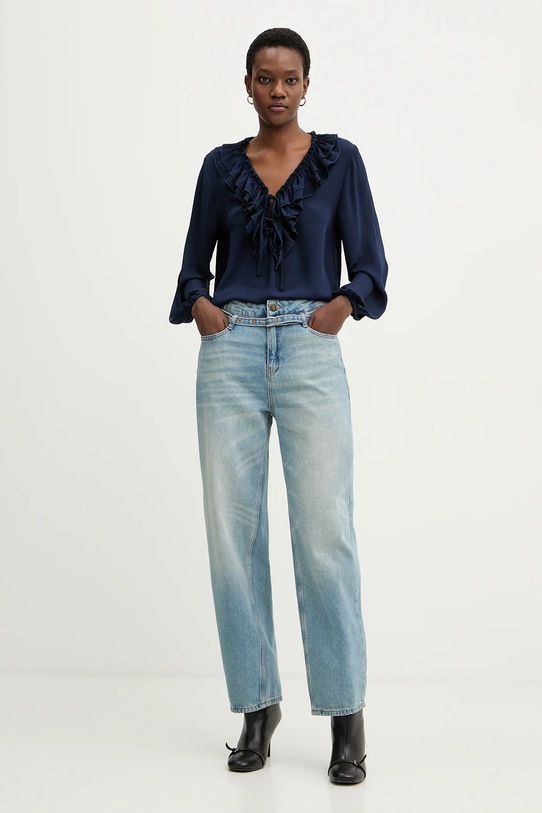 Answear.LAB bluzka FT1205.hak granatowy WS26