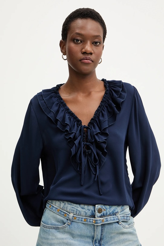 Answear.LAB bluzka granatowy FT1205.hak