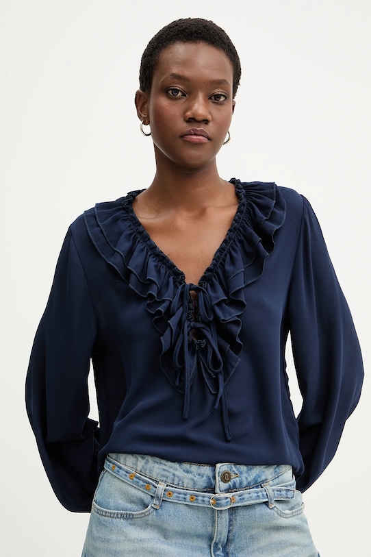 Answear.LAB bluzka granatowy FT1205.hak