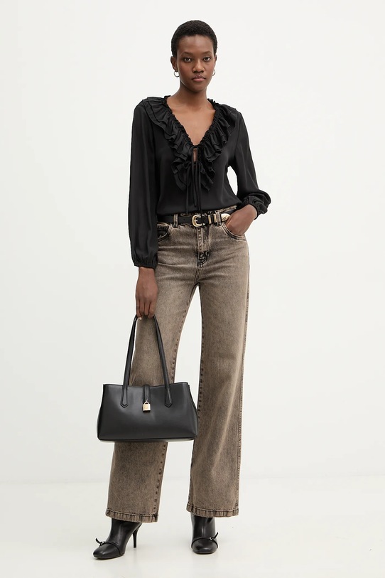 Answear.LAB bluzka FT1205.hak czarny WS26