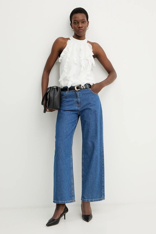 Answear.LAB bluza YS345.hak alb WS26