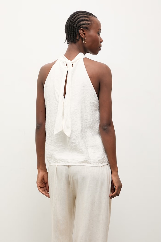 Odzież Answear.LAB bluzka damska z wiskozą WS26-BDD013 beżowy