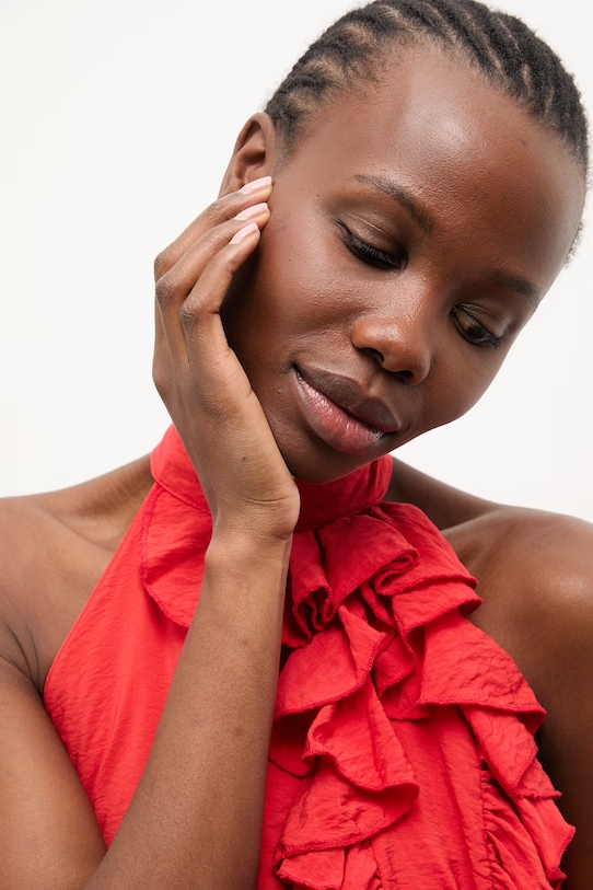 Answear.LAB bluzka damska z wiskozą WS26-BDD013 czerwony