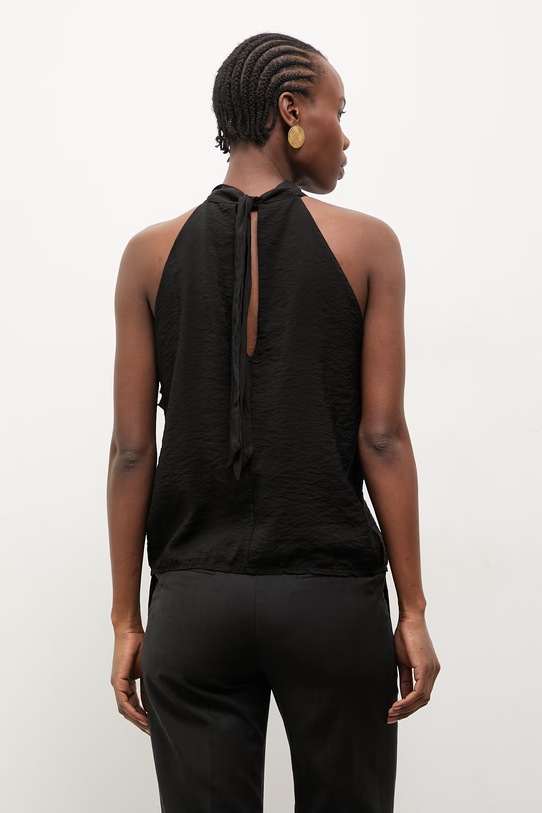 Odzież Answear.LAB bluzka damska z wiskozą WS26-BDD013 czarny