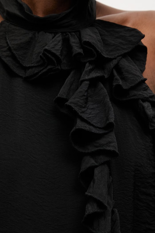 Answear.LAB bluzka damska z wiskozą WS26-BDD013 czarny